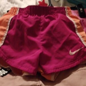 Nike Kids' Fuchsia and Peach Shorts